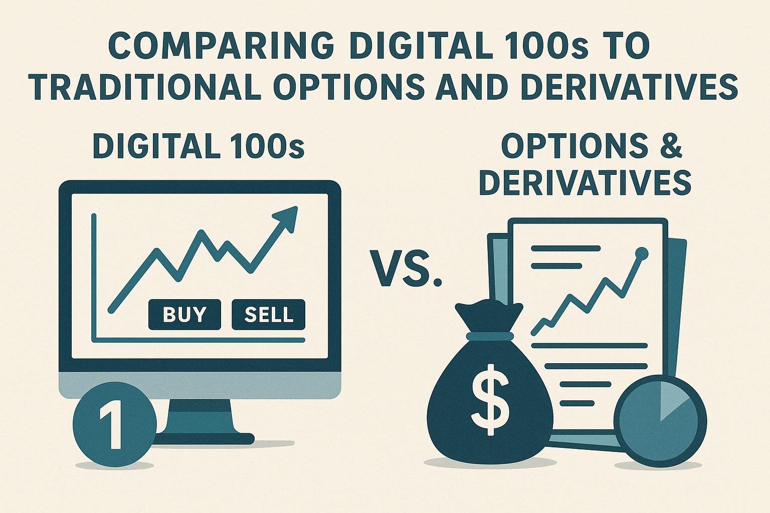 Comparing Digital 100s to Traditional Options and Derivatives - And Compare It To Traditional Options