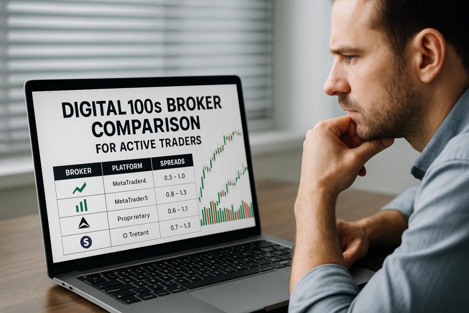 Digital 100s broker comparison for active traders